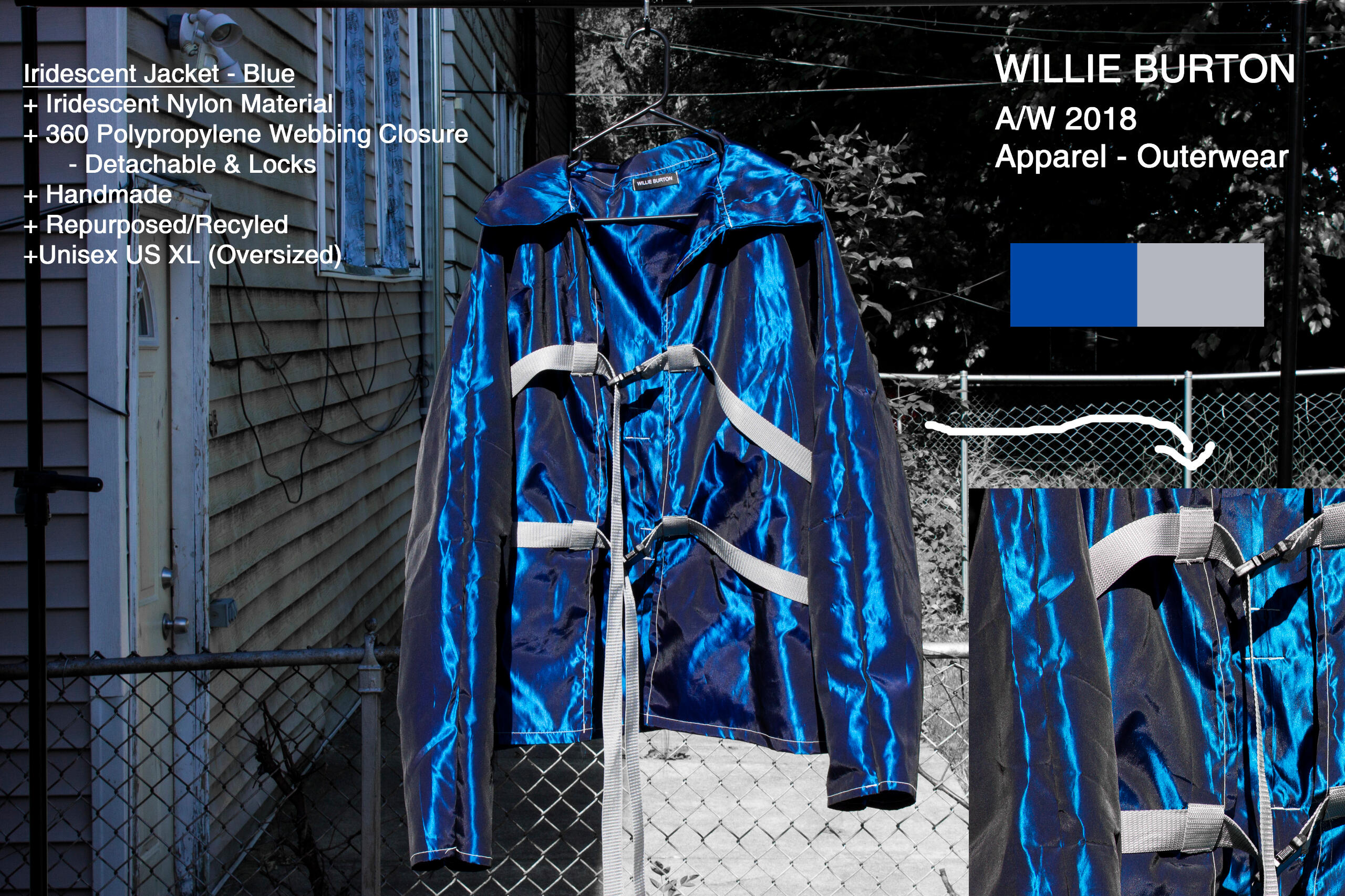 Iridescent Blue Jacket (Autumn/Winter 2018)